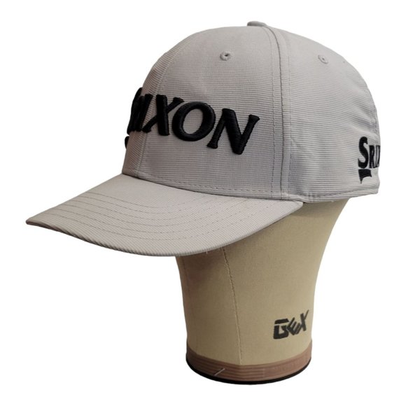 Srixon Golf Adjustable Tuck Strap Cap Trucker Baseball Logo 3D Hat Gray PGA - Picture 3 of 12